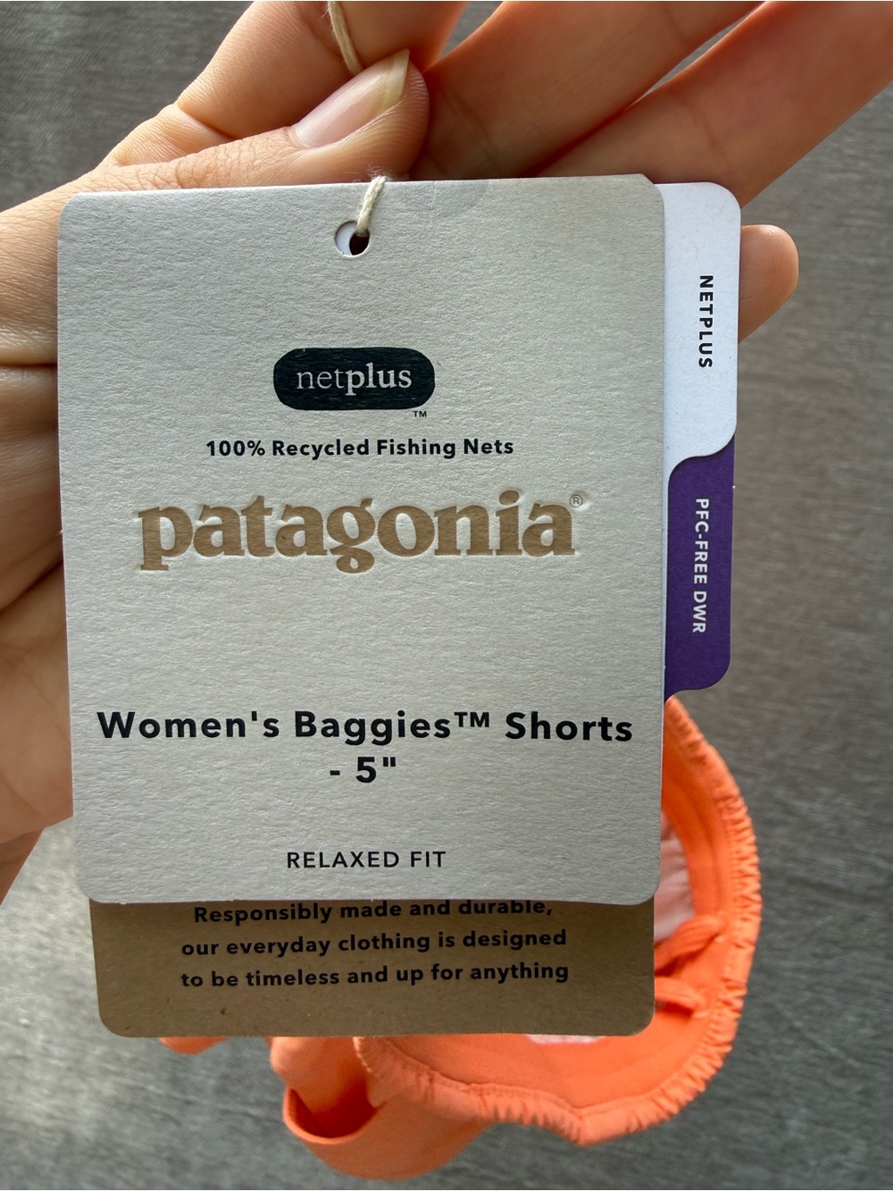 Patagonia Baggies 5” Shorts XXS Tigerlily Orange NWT NetPlus Relaxed Fit - Picture 6 of 11